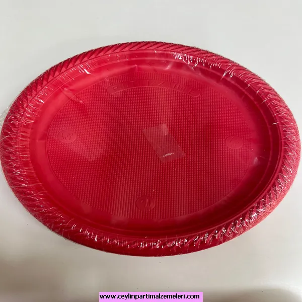 Plastik Tabak Kırmızı